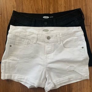 Old Navy Boyfriend Size 6 Denim Shorts 2 pair